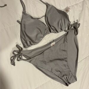 Elegant Gray Bikini Set